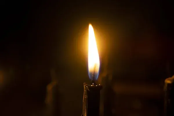 An elegant candle flame